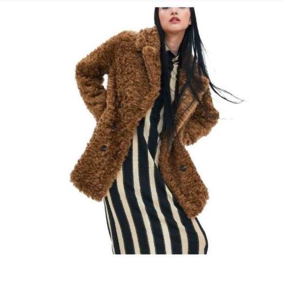 Zara fau fur coat - Picture 1 of 9
